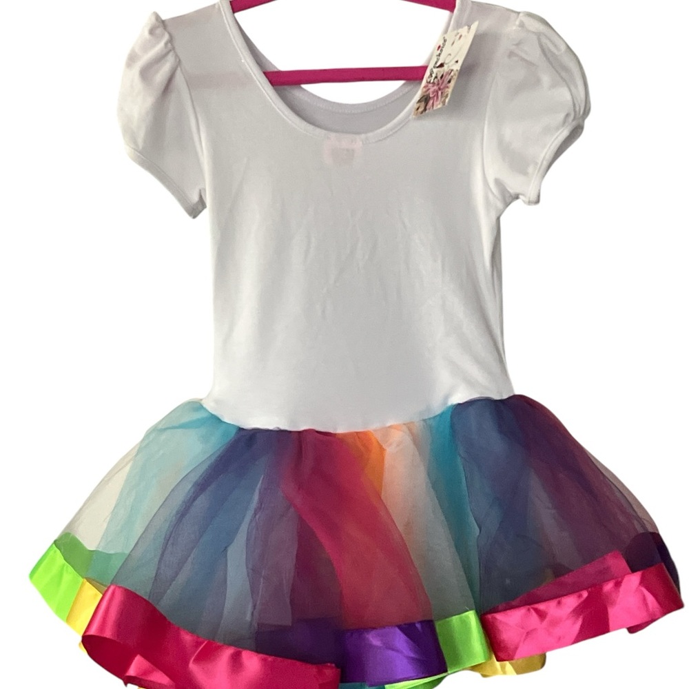 Wenchoice Colorful Rainbow Kids Dress Size L - Picture 4 of 6